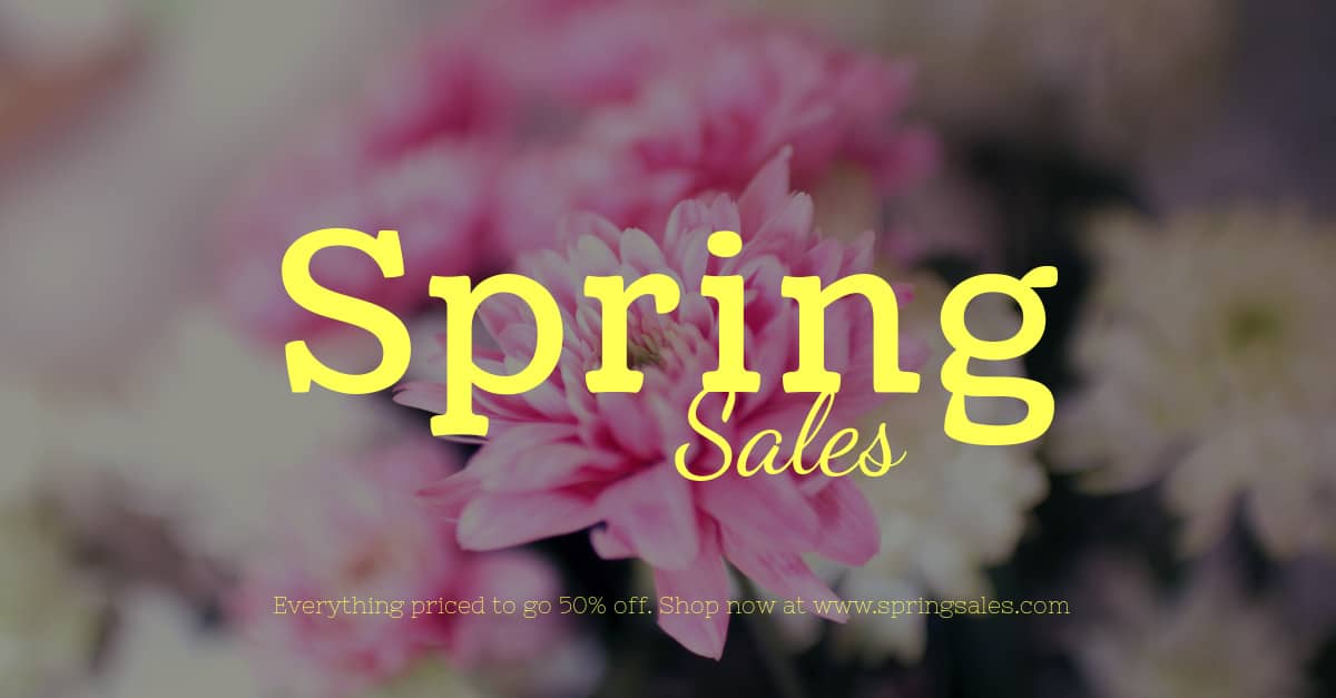 Graphic Advertising - Spring Sales - MM Website Design